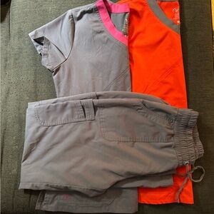 Barco Uniforms scrub set (2 tops and one pant)
